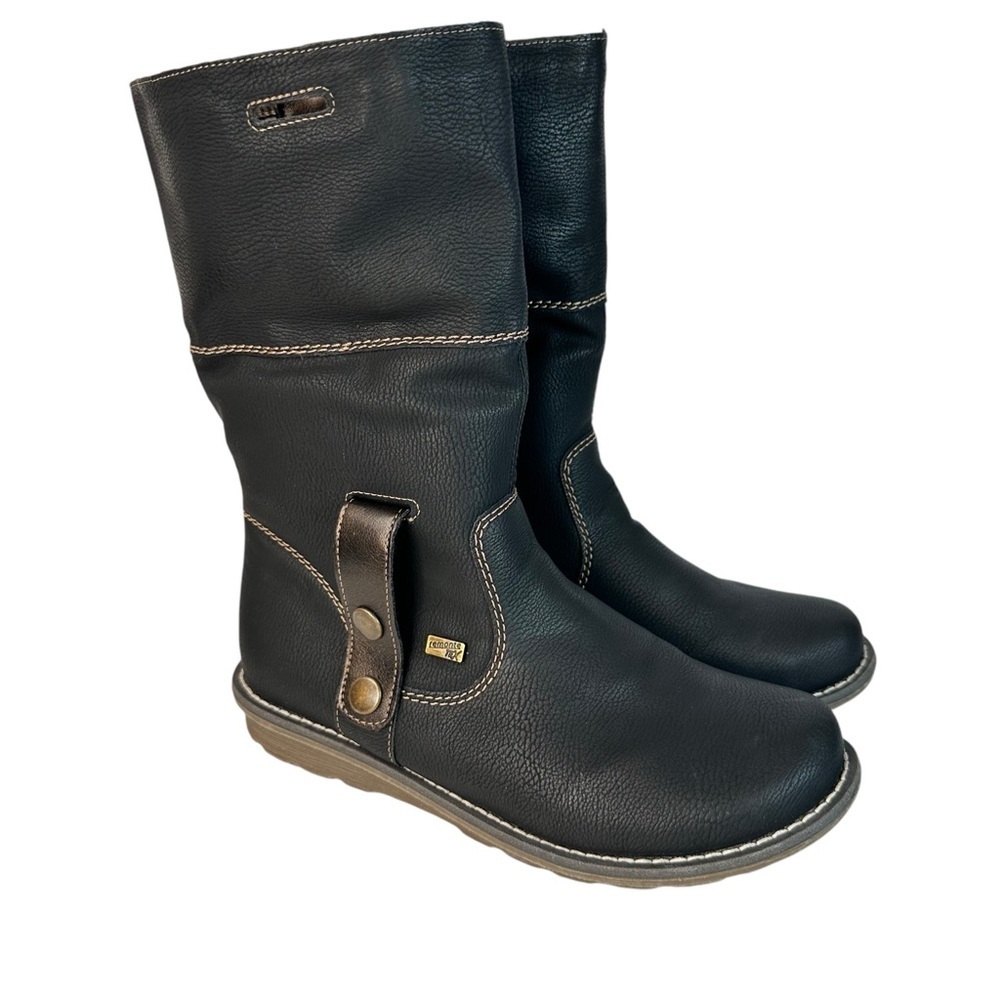 Remonte Dawson Boots Size 6 Faux Fur Lined Shearling Winter Fold Over Warm - Picture 8 of 16